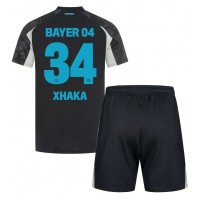 Bayer Leverkusen Granit Xhaka #34 Tredje sæt Børn 2024-25 Kortærmet (+ Korte bukser)